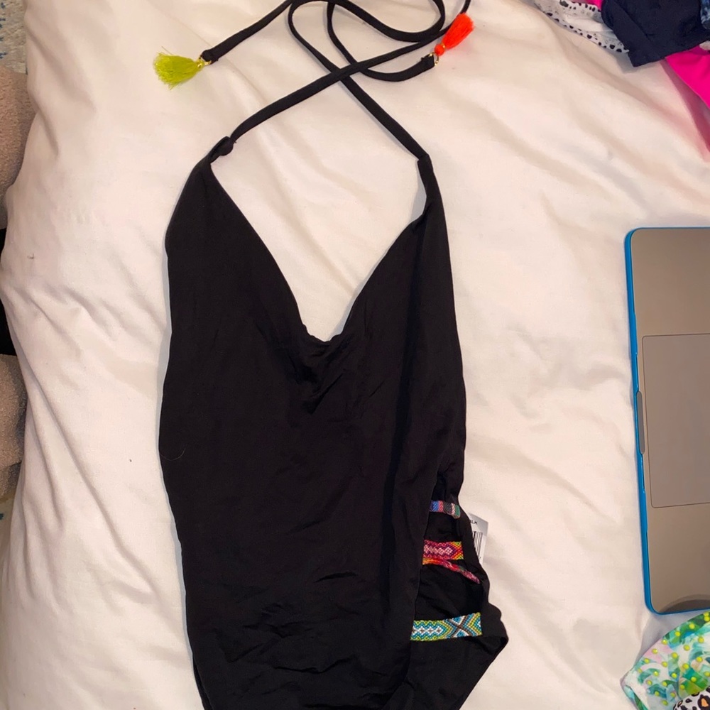 One Piece Open Back Bathing Suit size small- worn once no tag on it
